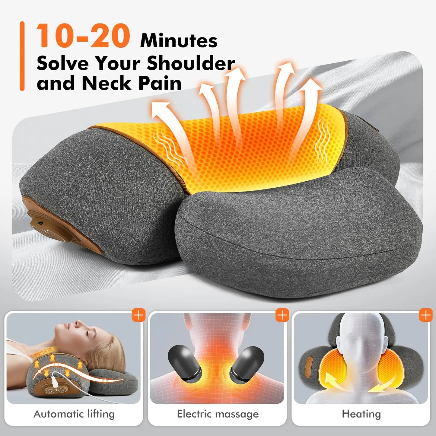 3-in-1 Neck & Shoulder Massager with Heat